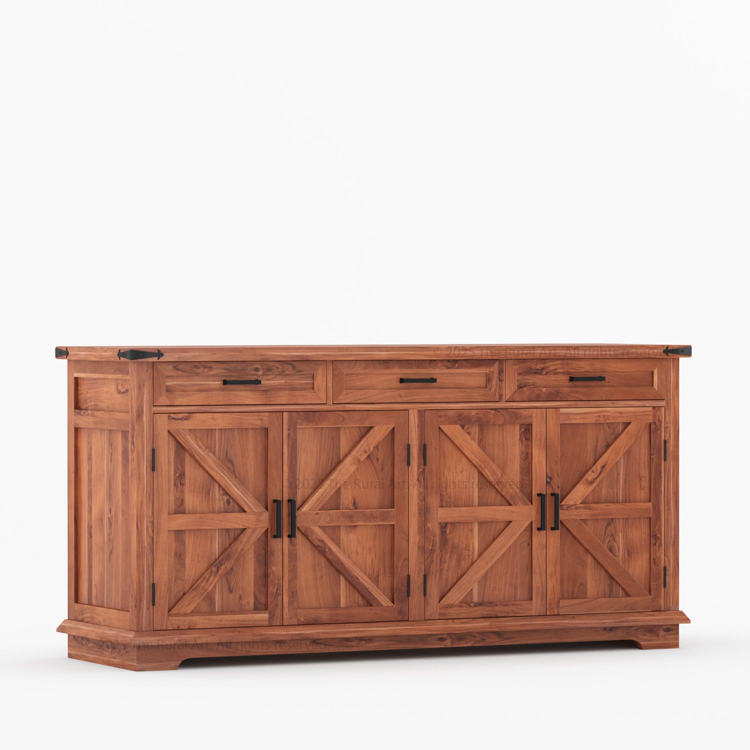 Lincoln Estate Cross-Panel Wine Bar Cabinet