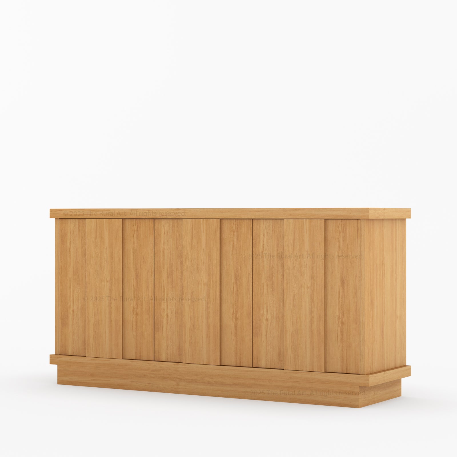 Medina Solid Wood Sideboard Buffet Cabinet | Modern Dining Storage with Hidden Shelves
