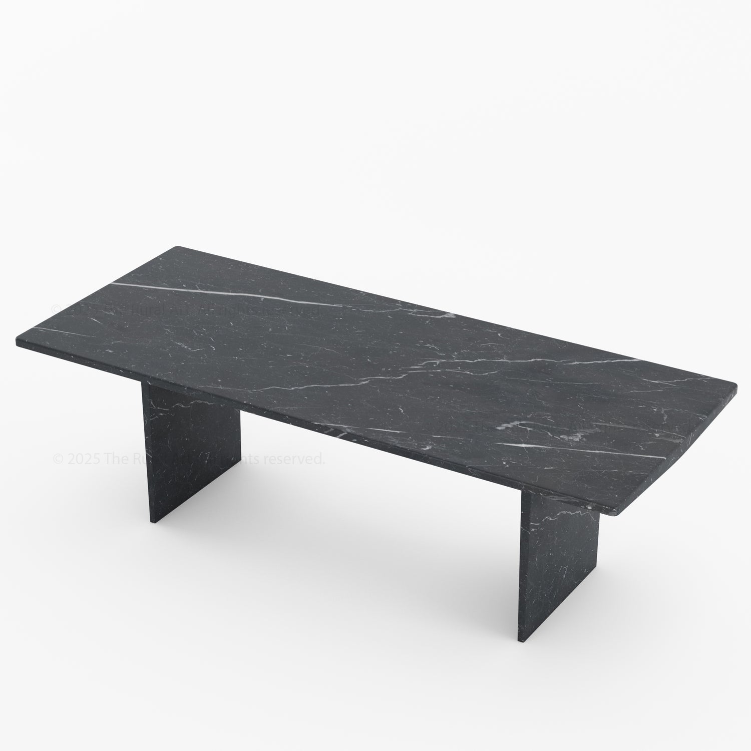Sylacauga Architectural Noir Marble Dining Table