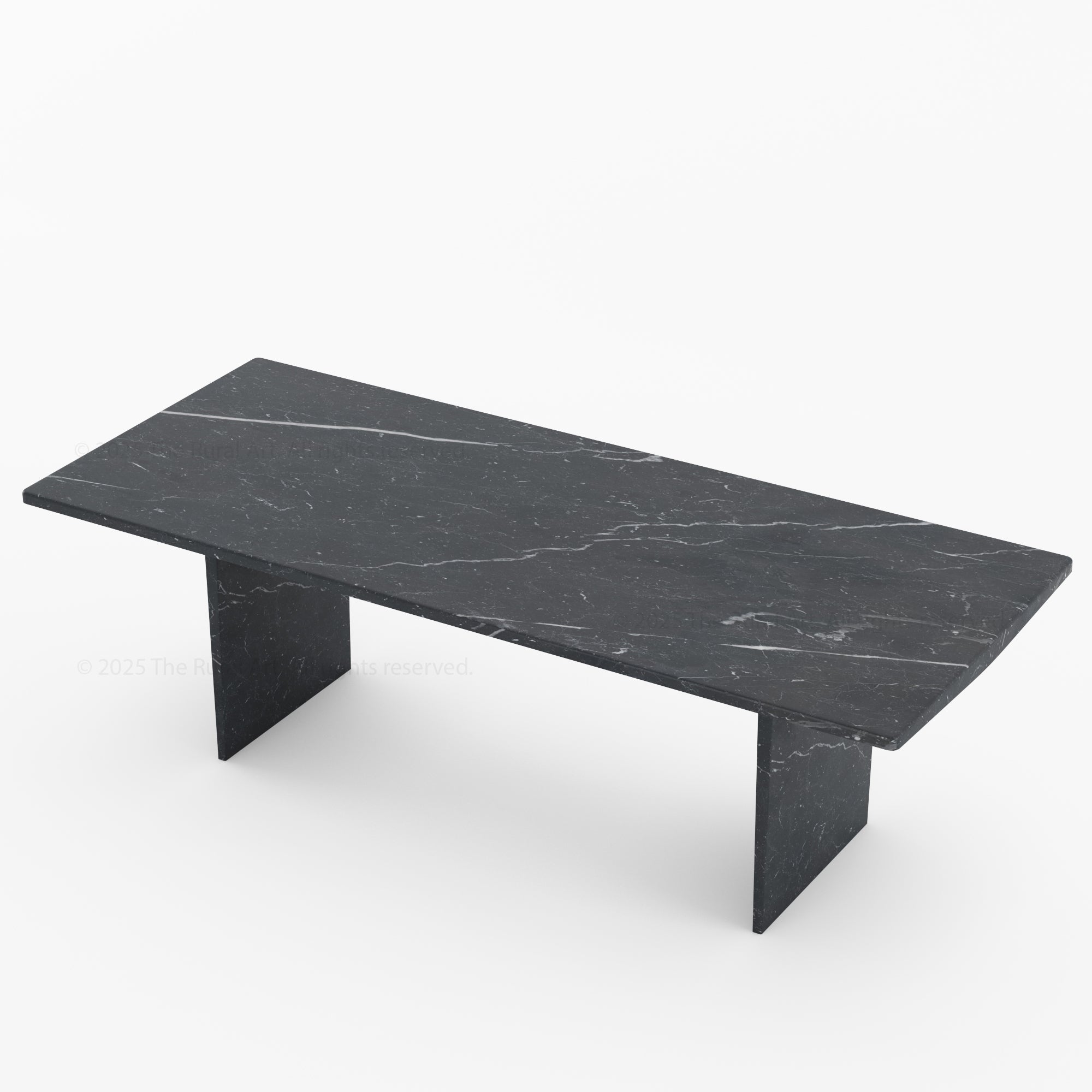 Sylacauga Architectural Noir Marble Dining Table