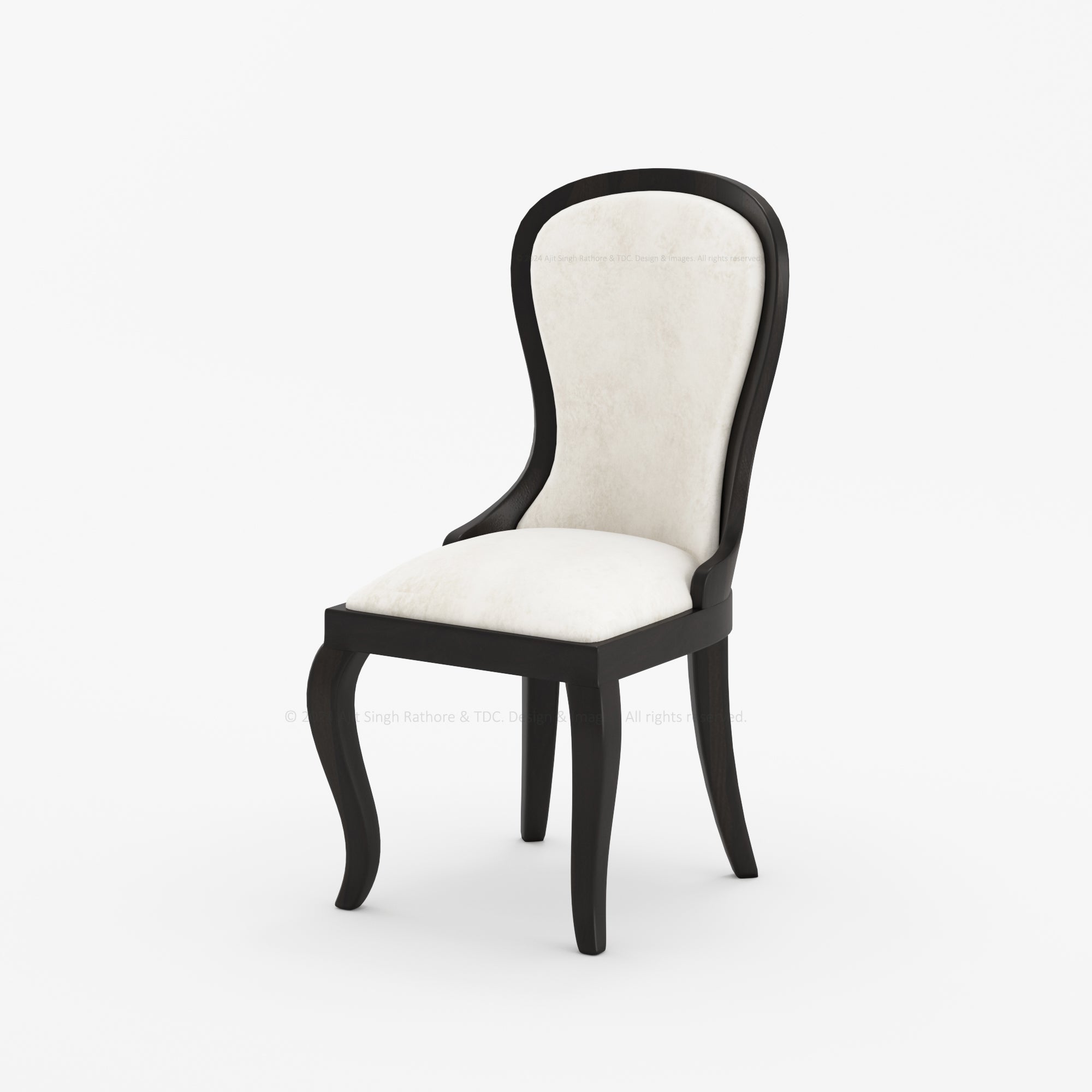 High Sierra Upholstered Solid Wood Dining Chair