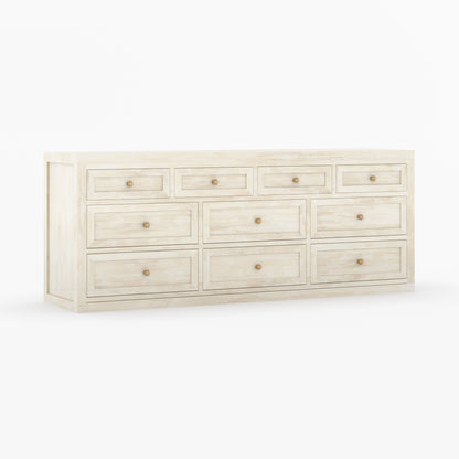 Seward Solid Wood Dresser with Panel Detailing