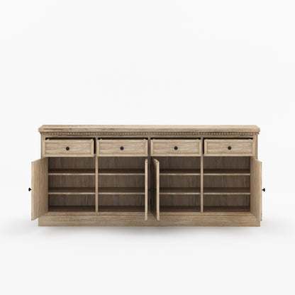 Crossett Solid Wood Sideboard Buffet in Weathered Drift Finish