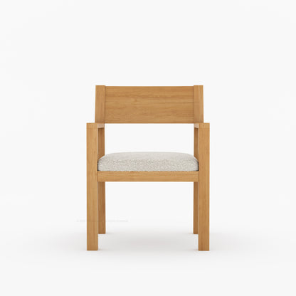 Novato Modern Solid Wood Upholstered Dining Chair