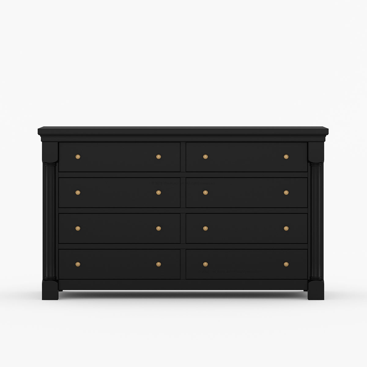 Verona Estate Solid Wood Dresser with 8-Drawer Storage Chest