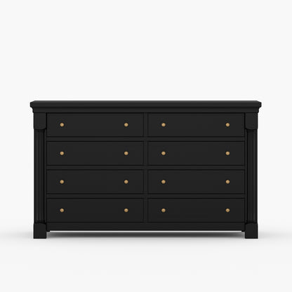 Verona Estate Solid Wood Dresser with 8-Drawer Storage Chest