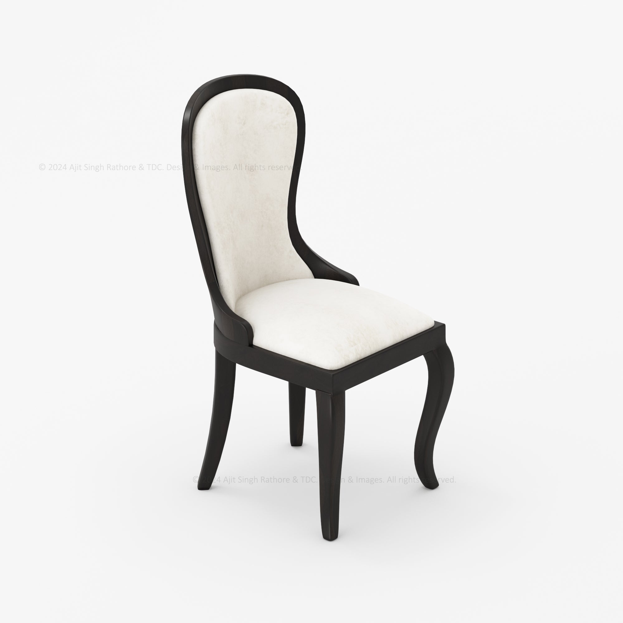 High Sierra Upholstered Solid Wood Dining Chair