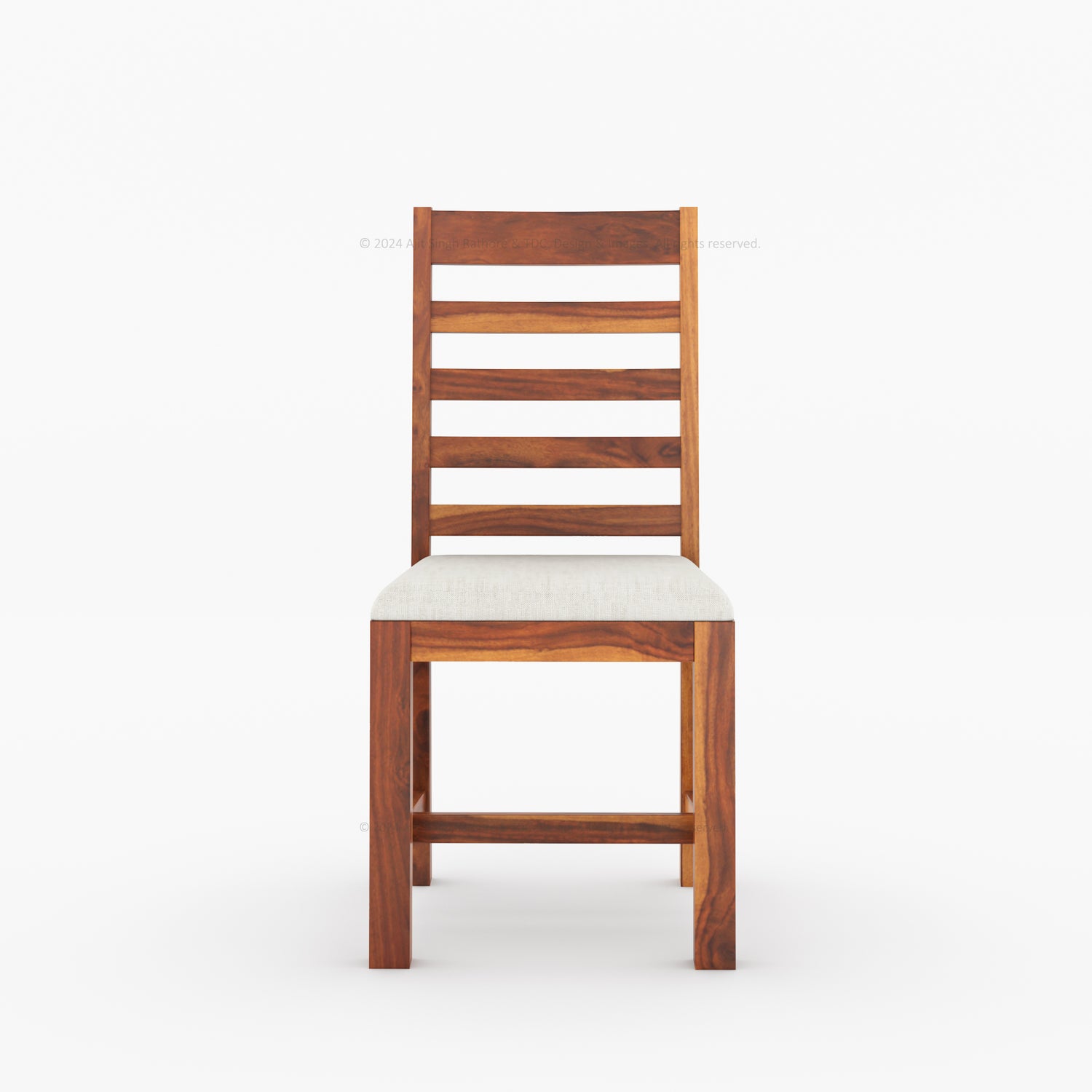 Clanton Solid Wood Dining Chair with Padded Seat