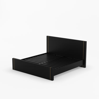 Branson Solid Wood Bedroom Collection with Brass Inlay Detailing