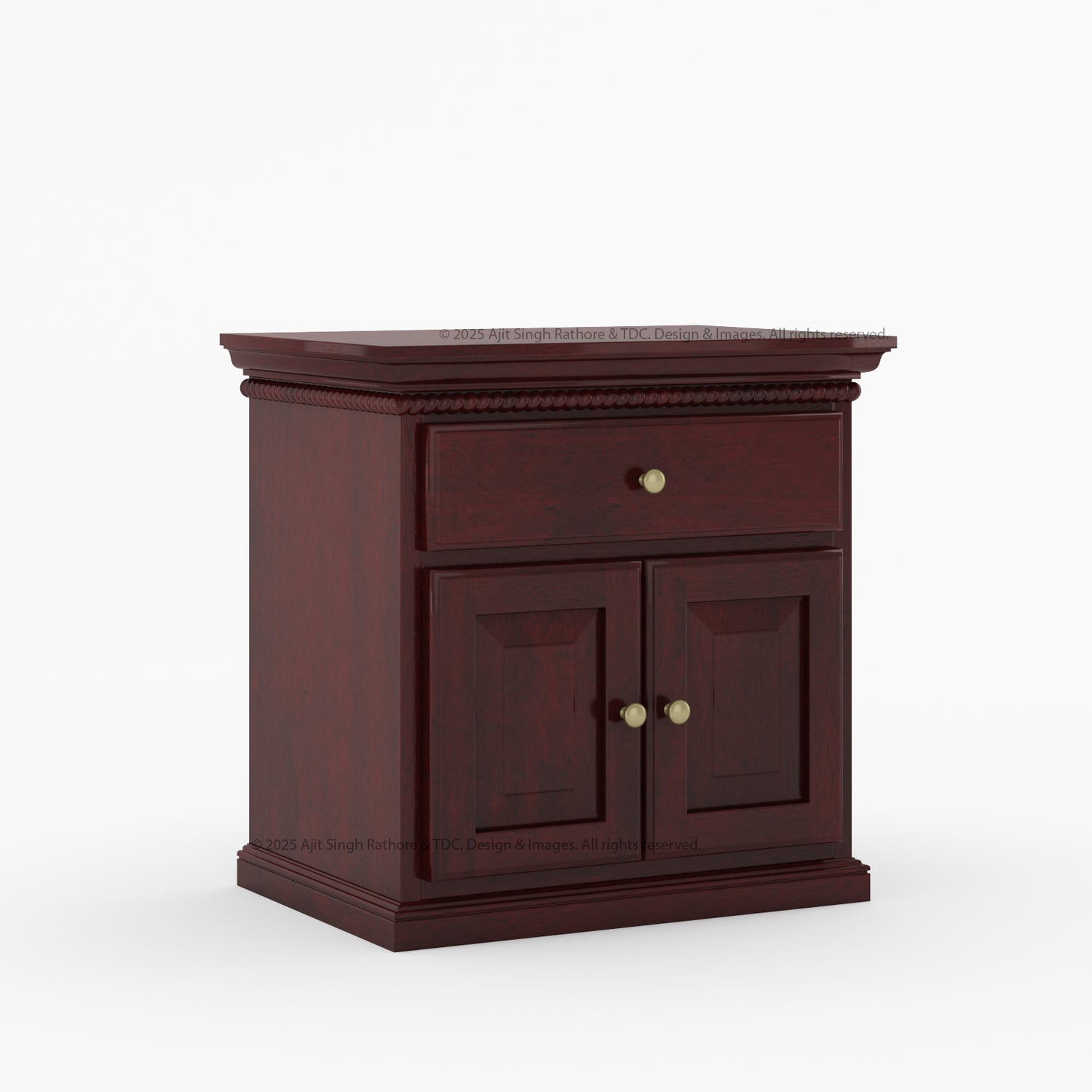 Lancaster Solid Wood Nightstand - Premium Heritage Heirloom Design