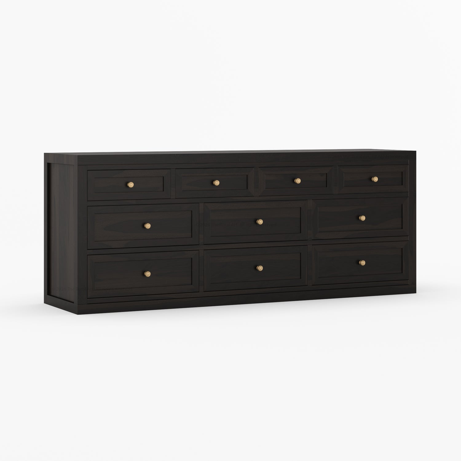 Seward Solid Wood Dresser with Panel Detailing