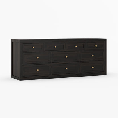 Seward Solid Wood Dresser with Panel Detailing