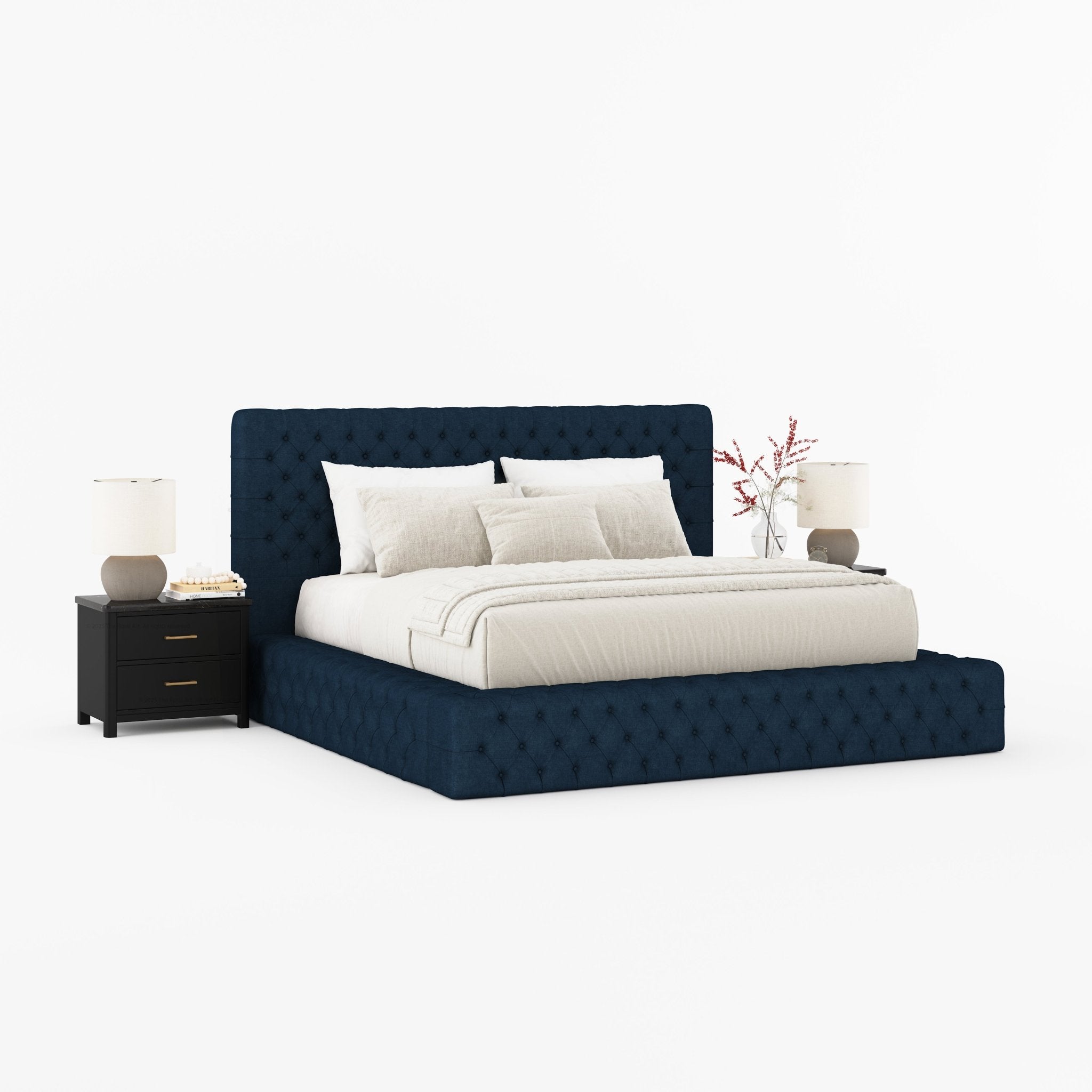 Sebring Boucle Upholstered Bed