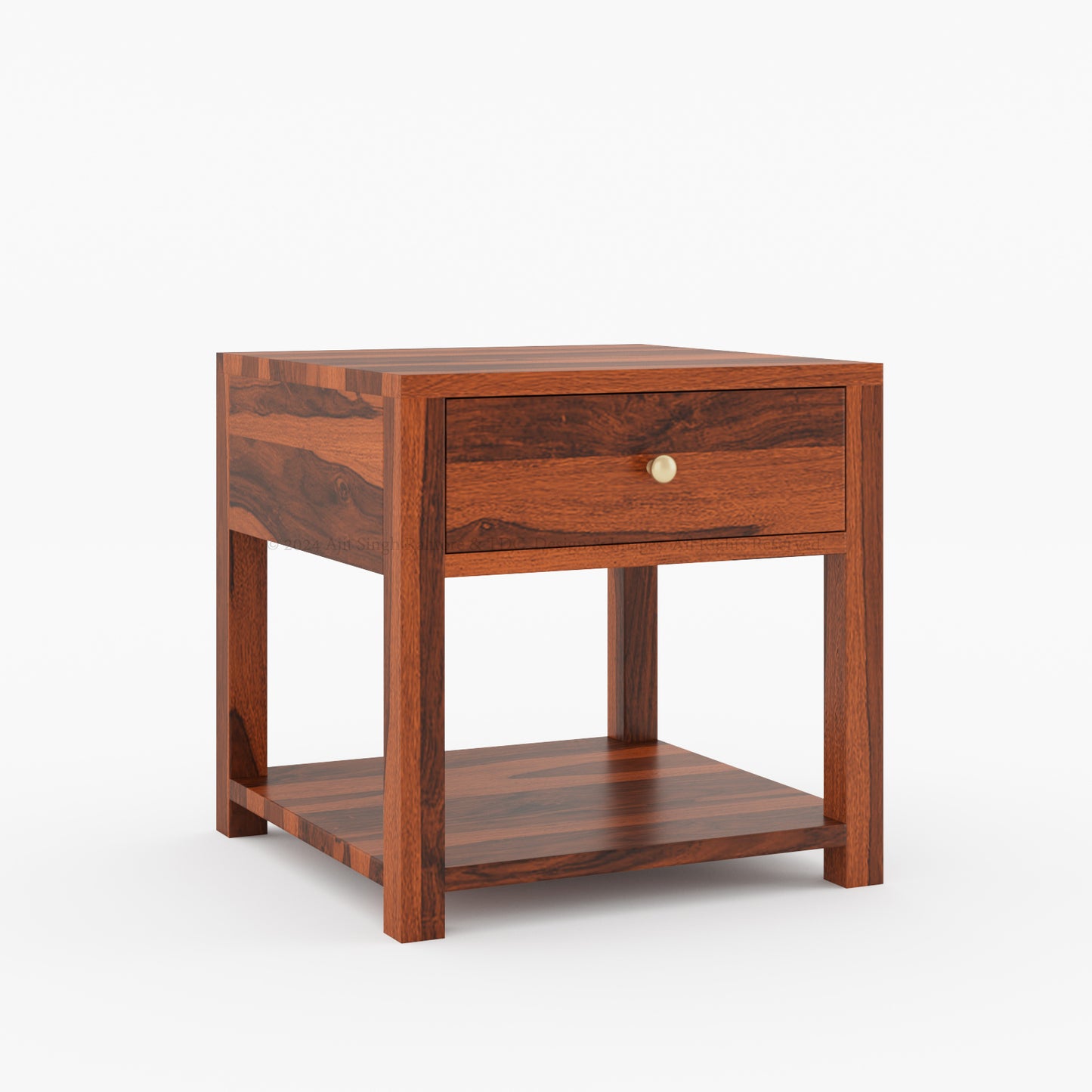 Huntsville Solid Wood Nightstand with Drawer