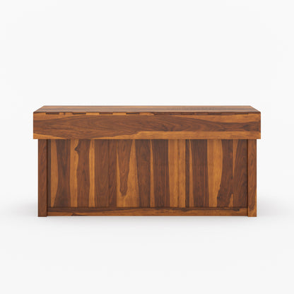 Tuscumbia Solid Wood Kitchen Island with Wine Refrigerator Space &amp; Drop Leaf