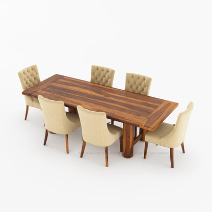 Florence Solid Wood Rustic Dining Table