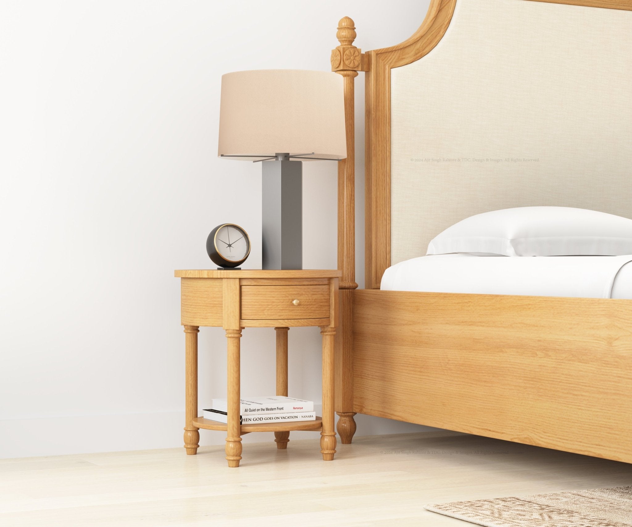 Savannah Teak Wood Night Stand