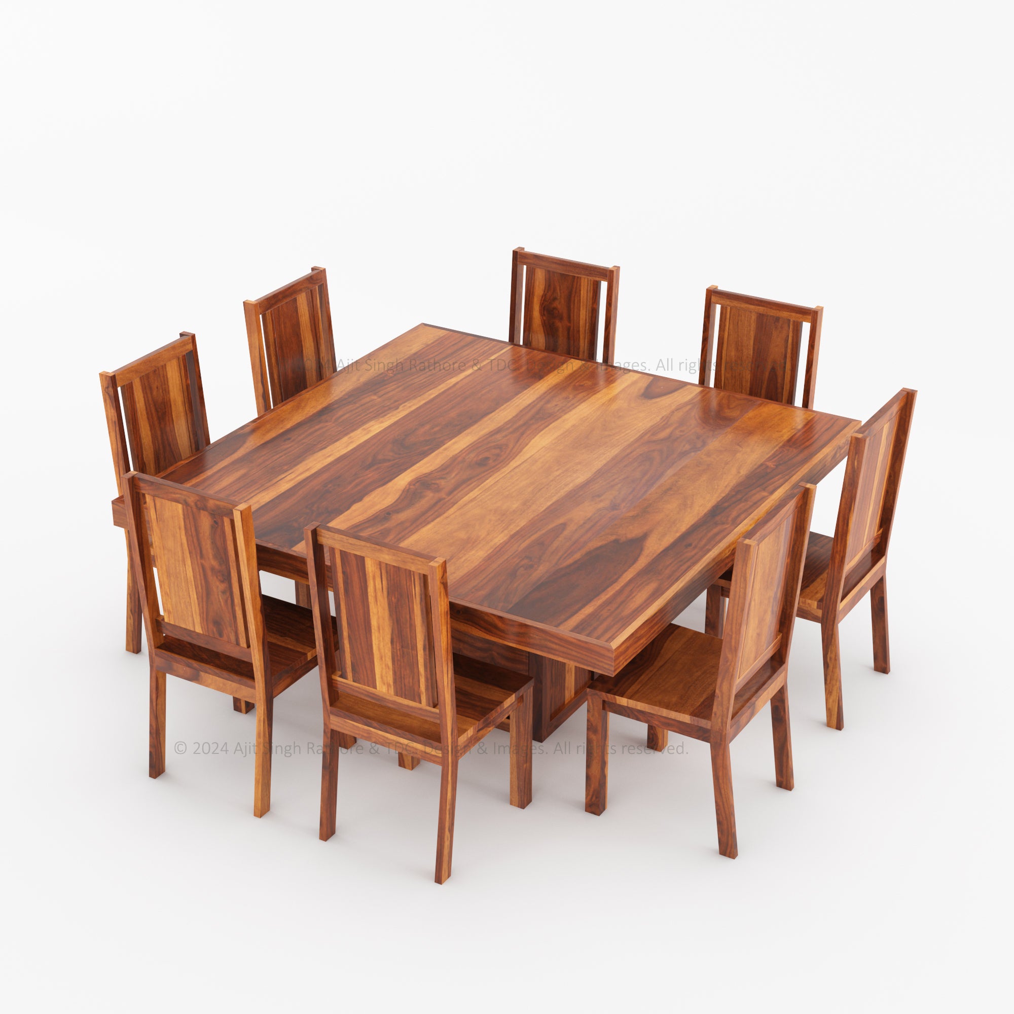 Arcadia Solid Wood Dining Table Set