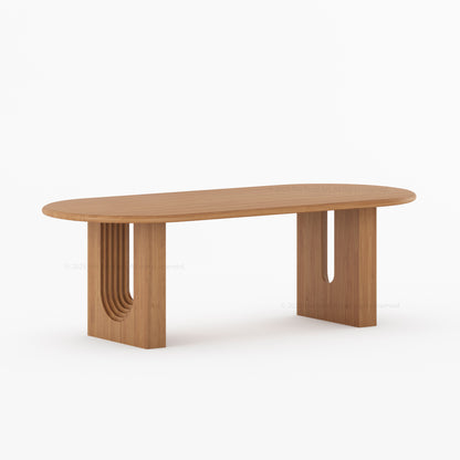 Philadelphia Modern Dining Table with Arched  legs