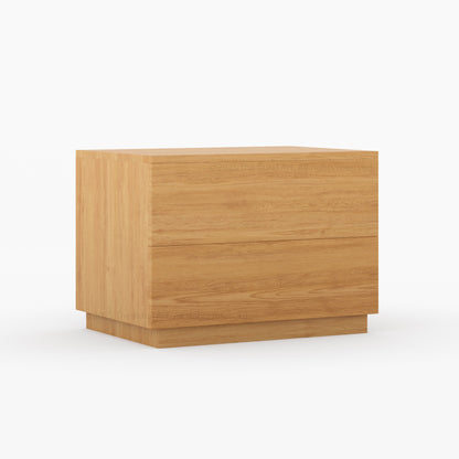Kingston Solid Wood Nightstand Modern Minimalist Bedside Table