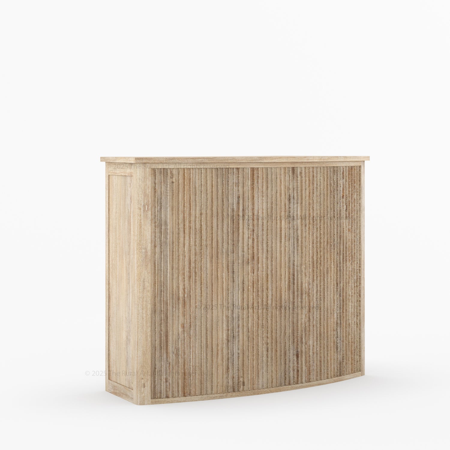 Monarch Modern Black Curved Bar Cabinet with Drawers &amp; Shelves Made Of Solid Wood