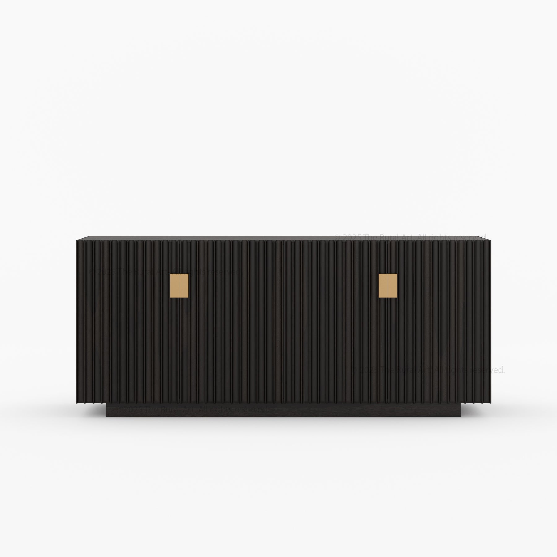 Montecito Four Door Fluted Sideboard Made in Solid Wood