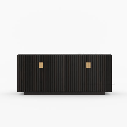 Montecito Four Door Fluted Sideboard Made in Solid Wood