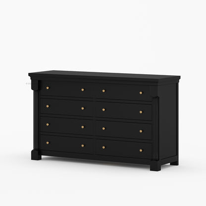 Verona Estate Solid Wood Dresser with 8-Drawer Storage Chest