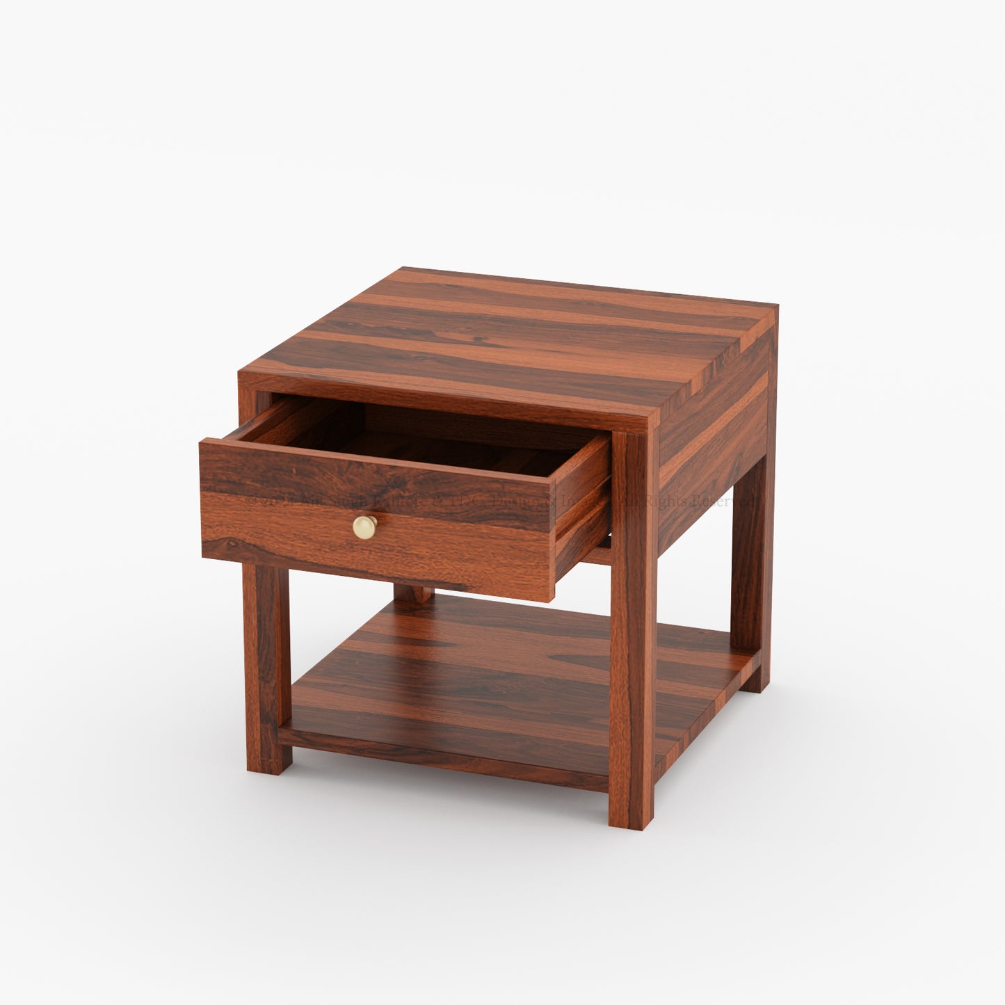 Huntsville Solid Wood Nightstand with Drawer