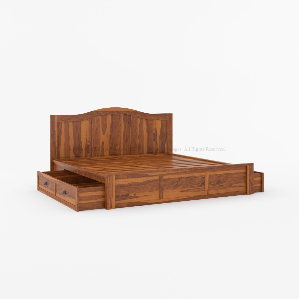 Glendale Grandeur Solid Wood Storage Bed with Headboard