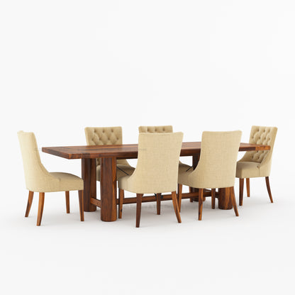 Florence Solid Wood Rustic Dining Table