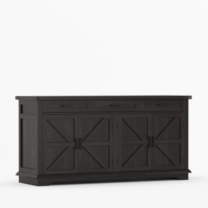 Lincoln Estate Cross-Panel Wine Bar Cabinet