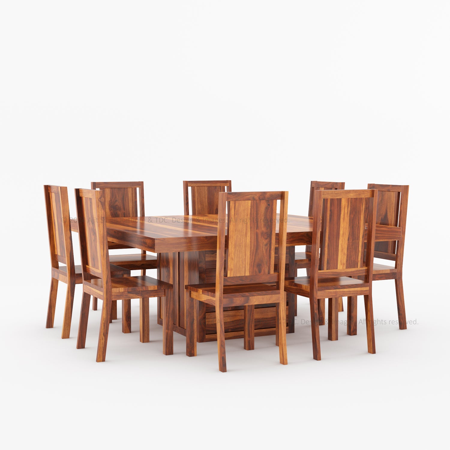 Arcadia Solid Wood Dining Table Set