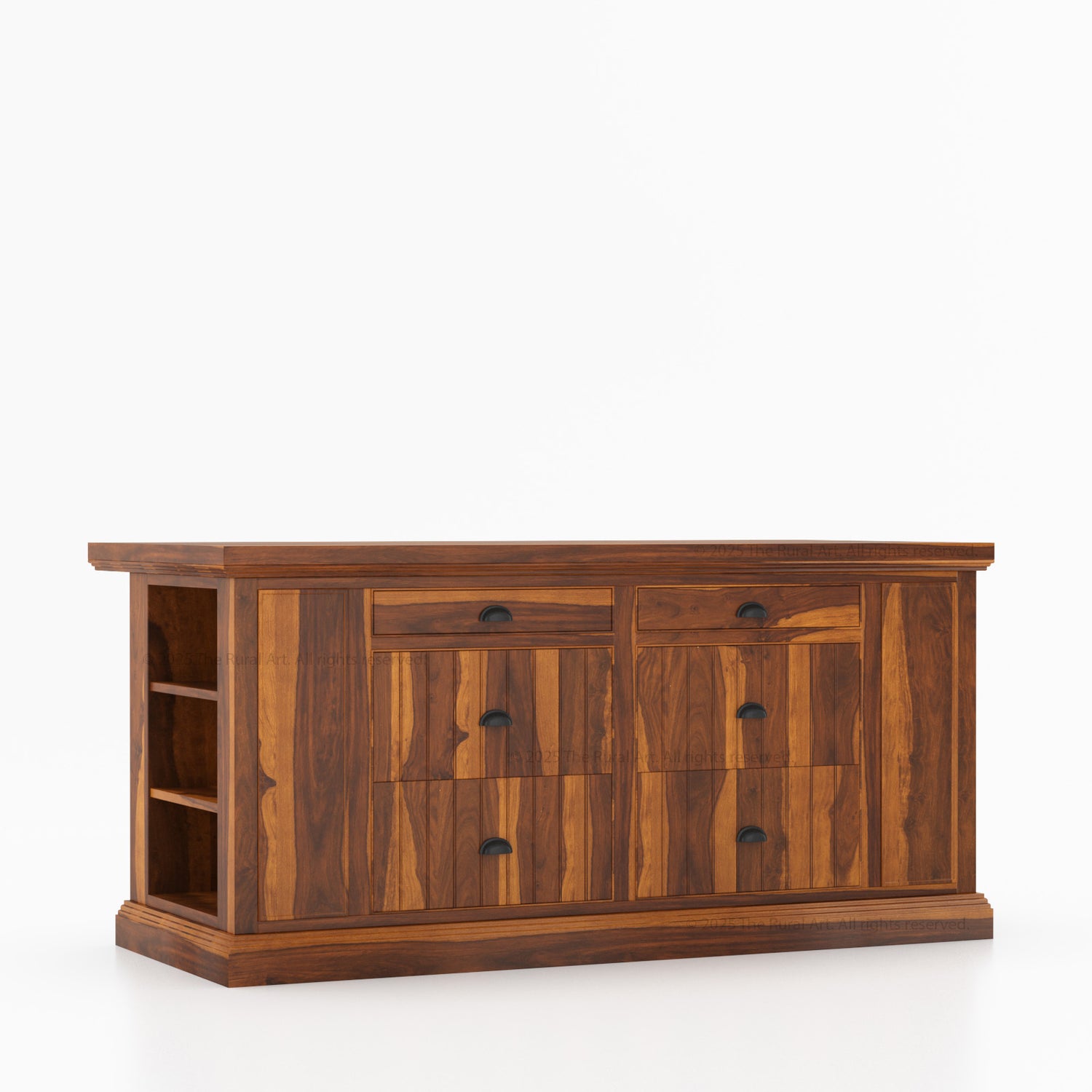 Chester Solid Wood Panelled Kitchen Island