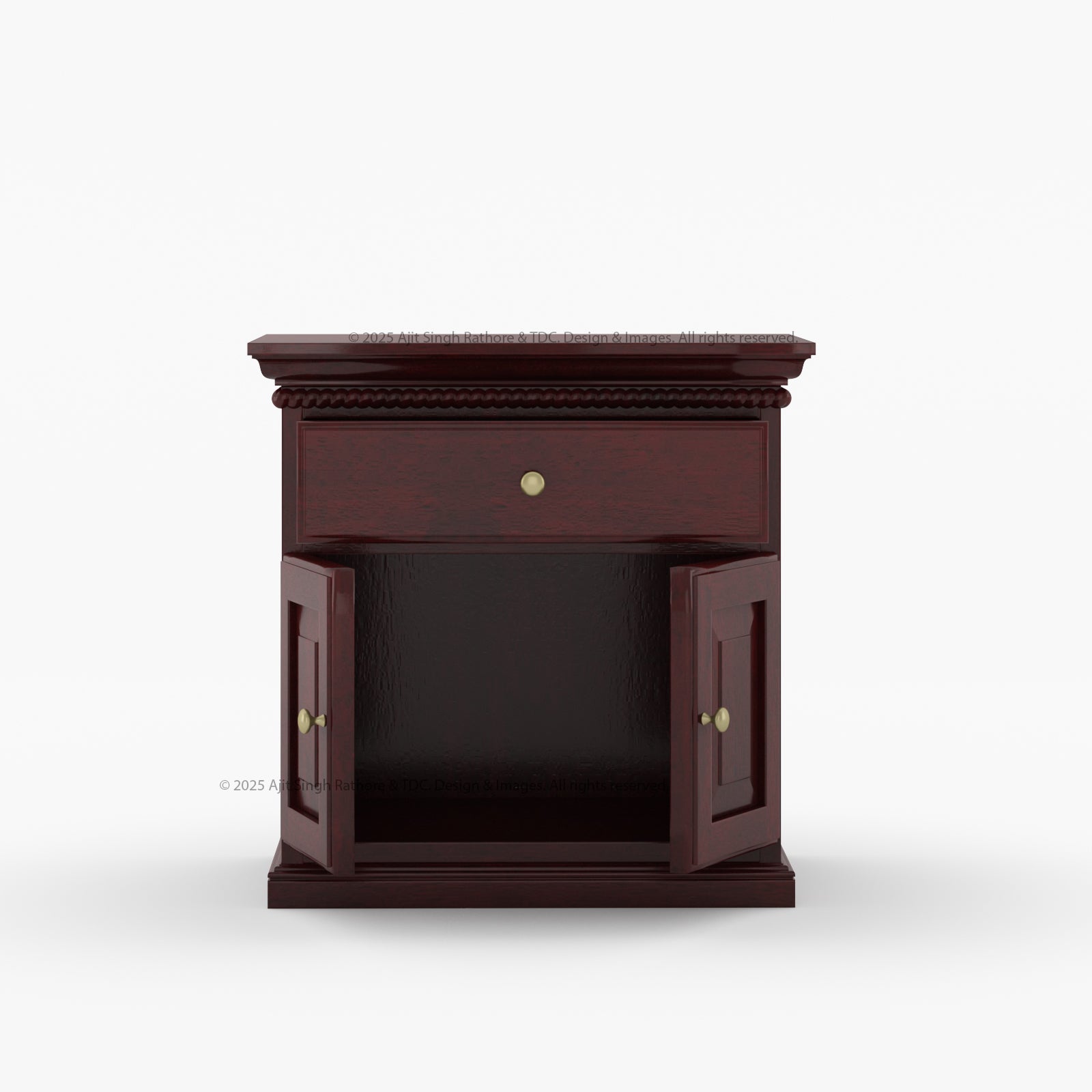 Lancaster Solid Wood Nightstand - Premium Heritage Heirloom Design