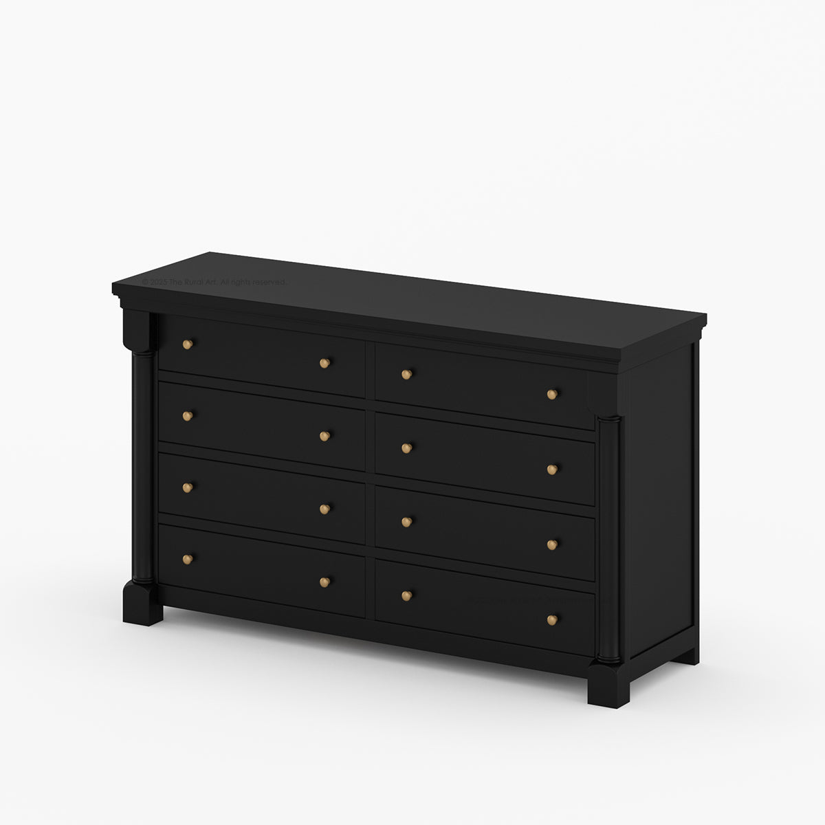 Verona Estate Solid Wood Dresser with 8-Drawer Storage Chest