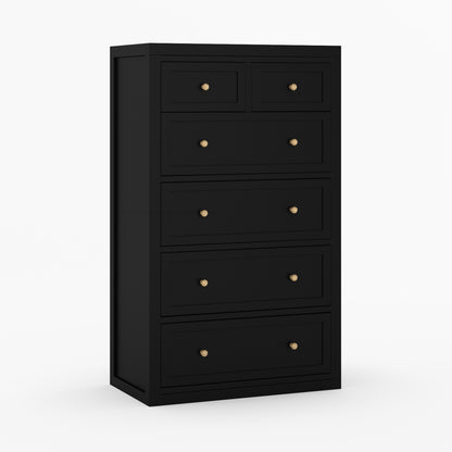 Seward Solid Wood Dresser with Panel Detailing