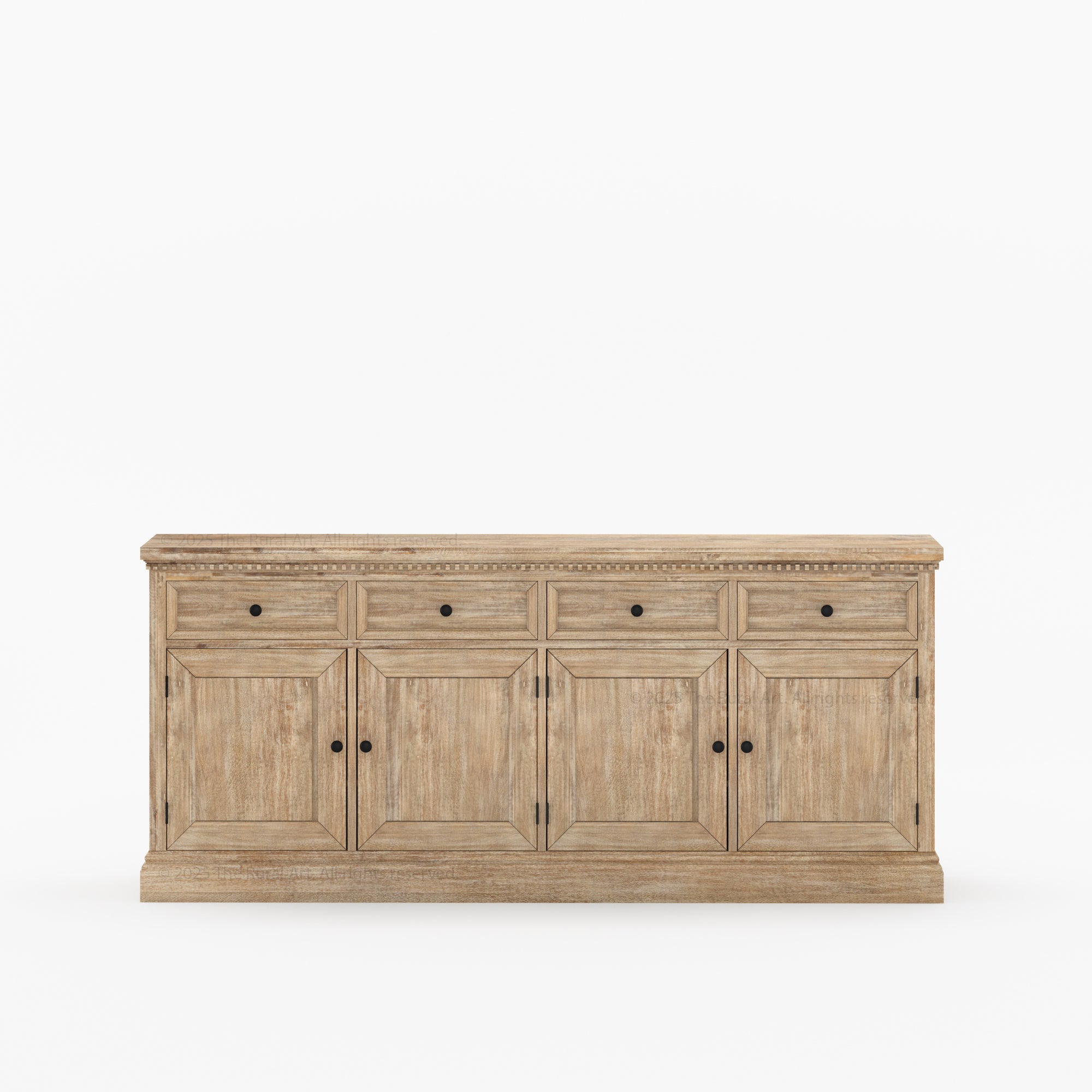 Crossett Solid Wood Sideboard Buffet in Weathered Drift Finish
