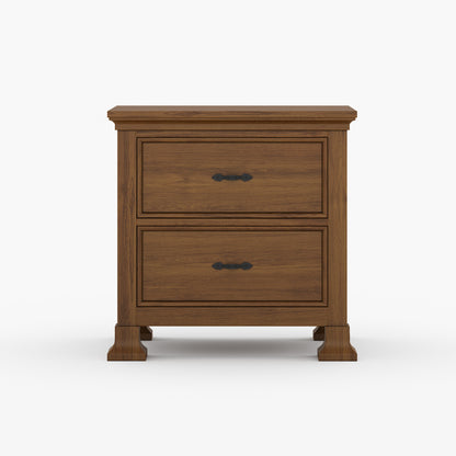 Prescott Grand Heritage Solid Wood Nightstand with Panel Detailing