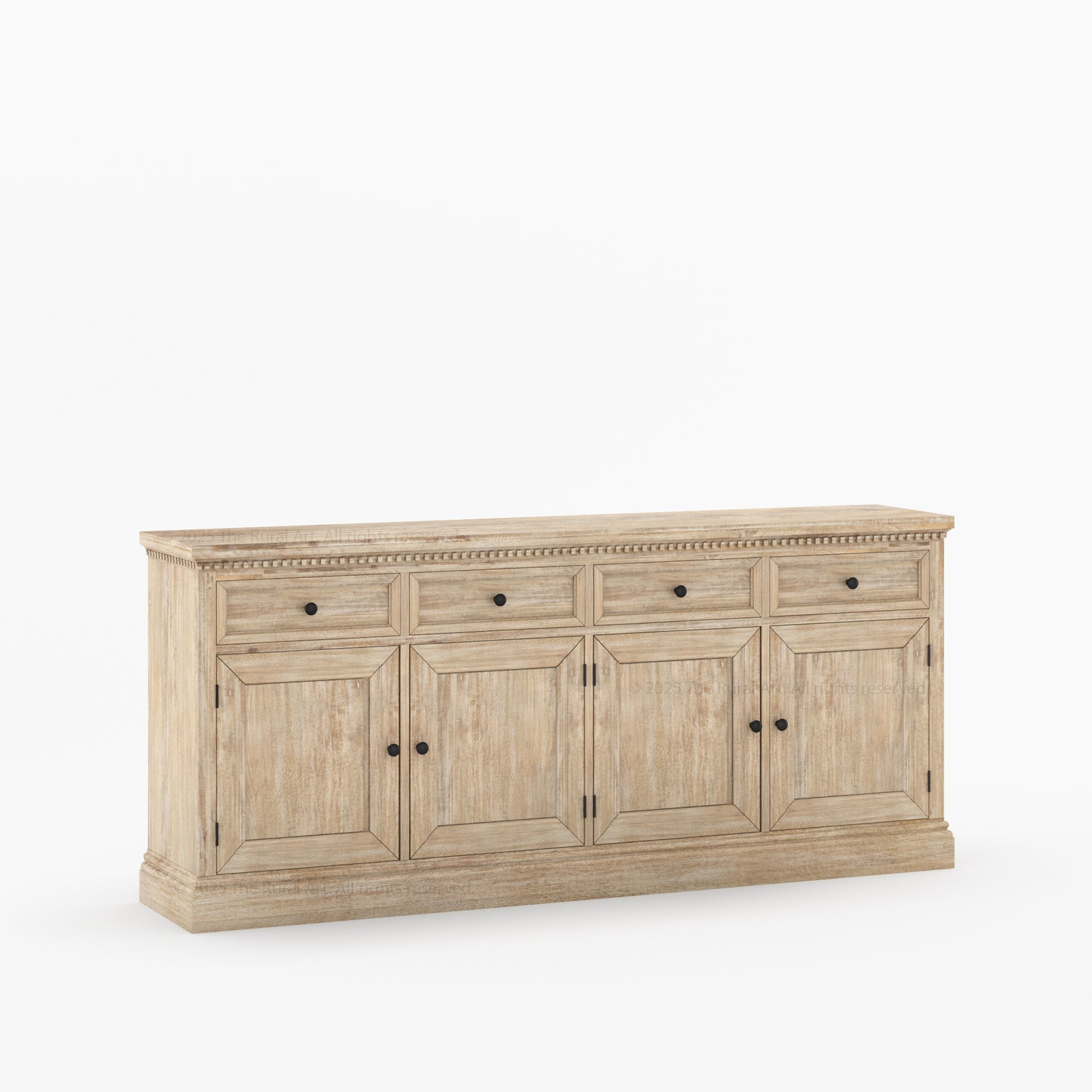 Crossett Solid Wood Sideboard Buffet in Weathered Drift Finish