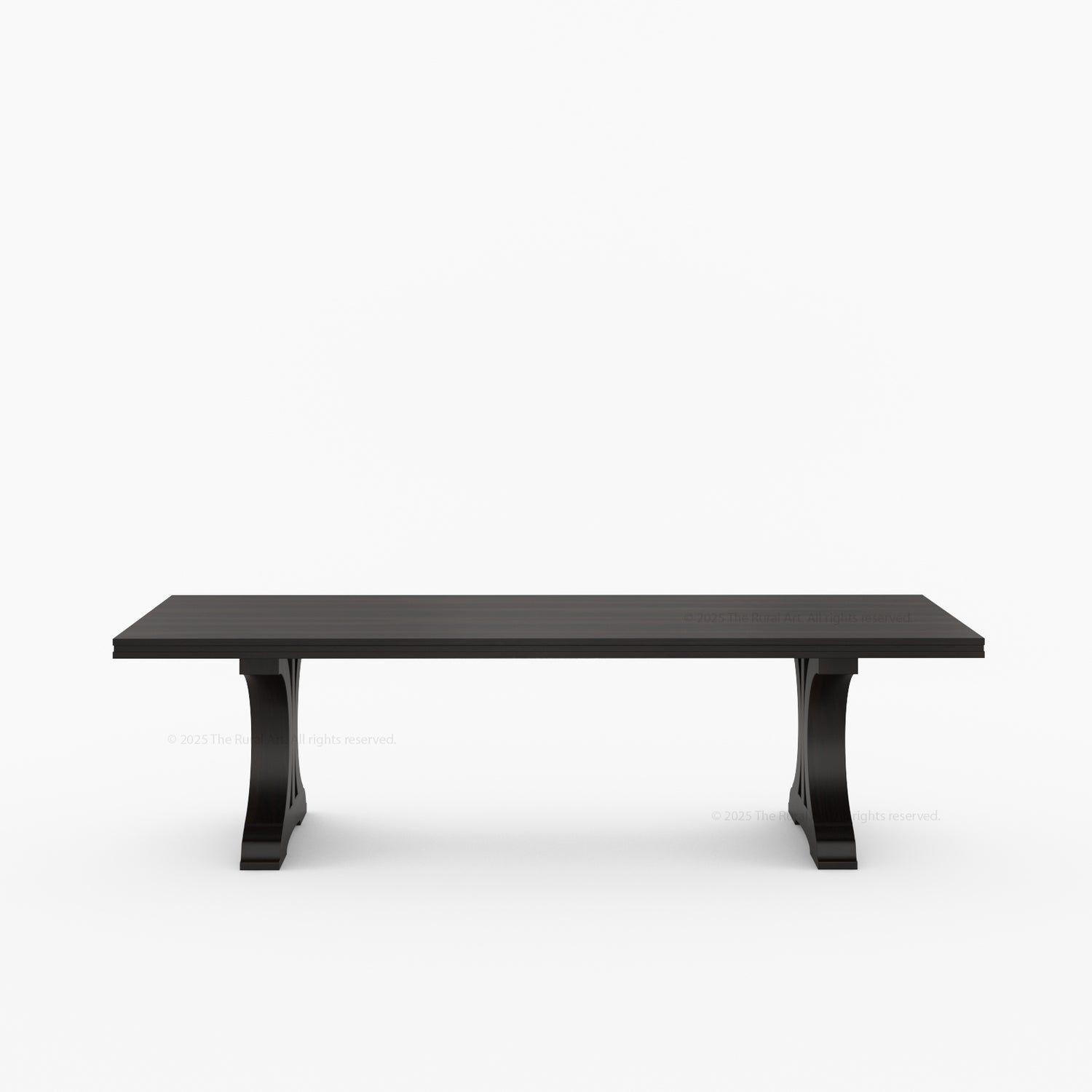 Sherman Solid Wood Black Dining Table and Chair Set for 4, 6, 8, 10, 12 People