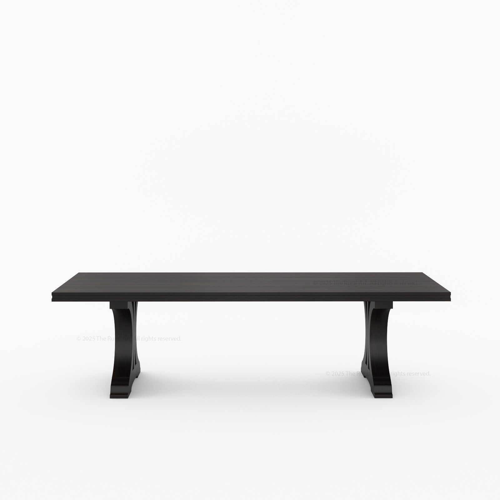 Sherman Solid Wood Black Dining Table and Chair Set for 4, 6, 8, 10, 12 People