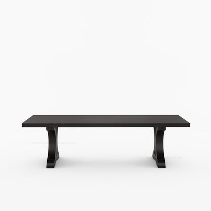 Sherman Solid Wood Black Dining Table and Chair Set for 4, 6, 8, 10, 12 People