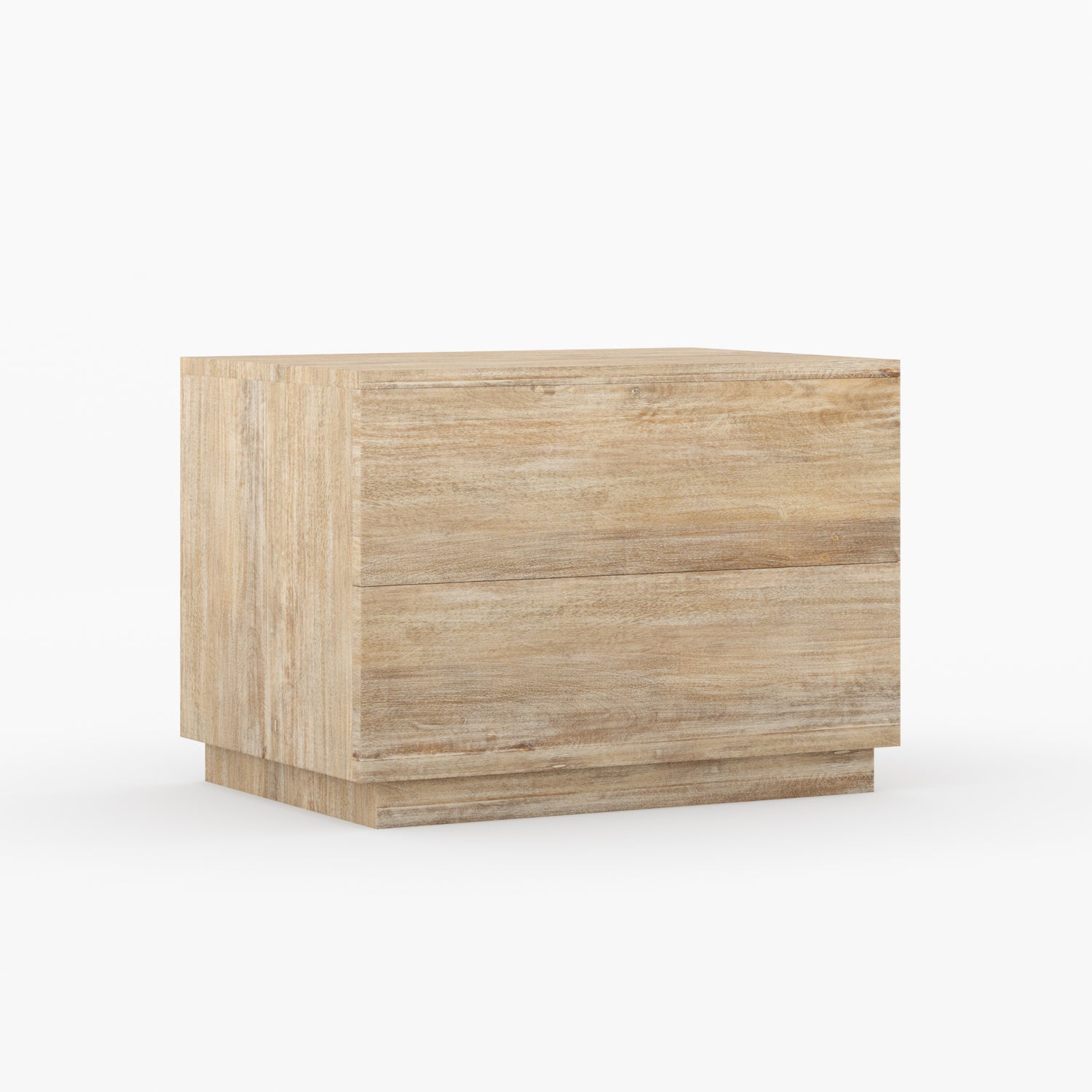 Kingston Solid Wood Nightstand Modern Minimalist Bedside Table