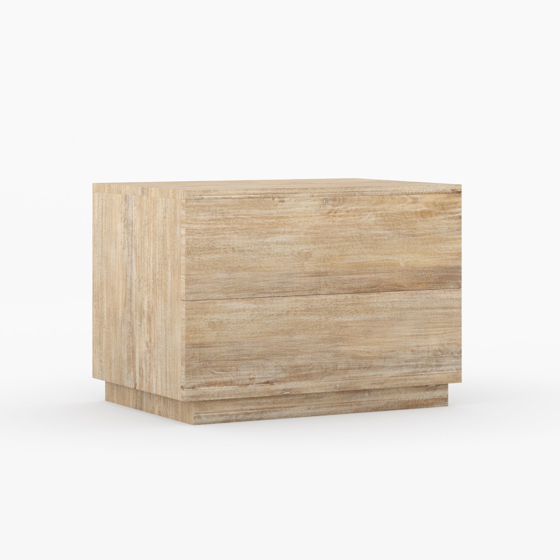 Kingston Solid Wood Nightstand Modern Minimalist Bedside Table