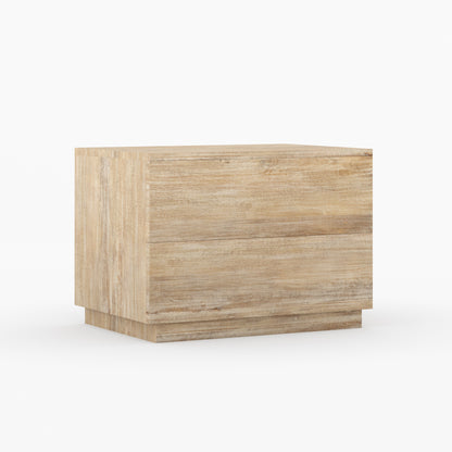Kingston Solid Wood Nightstand Modern Minimalist Bedside Table