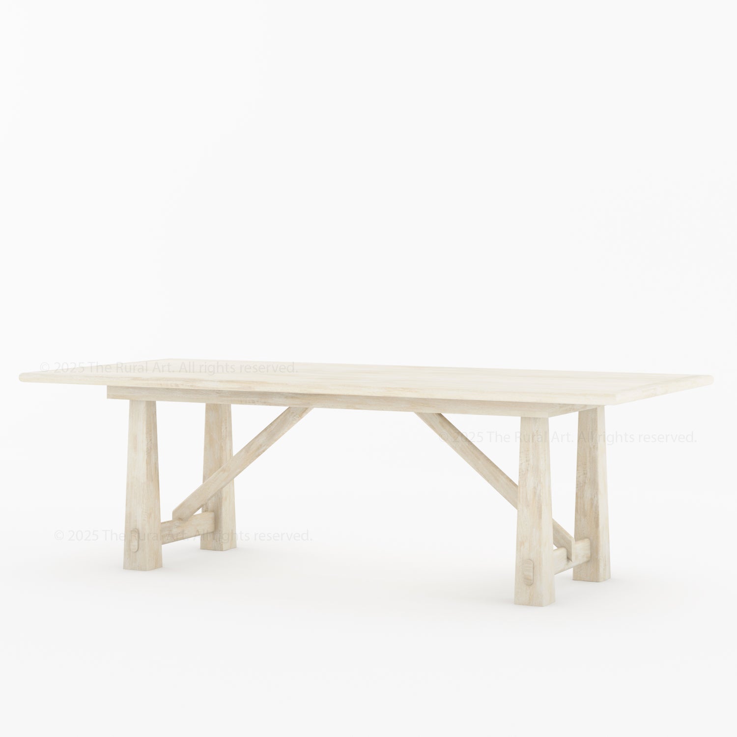 Shelbyville Solid Wood Farmhouse Dining Table &amp; Slatted-Back Chair Set