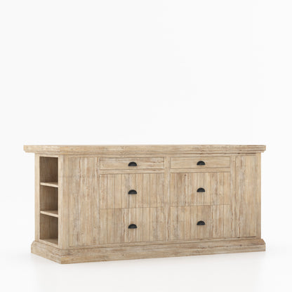 Chester Solid Wood Panelled Kitchen Island