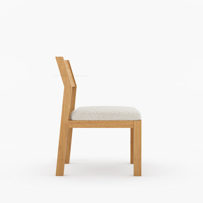 Novato Modern Solid Wood Upholstered Dining Chair