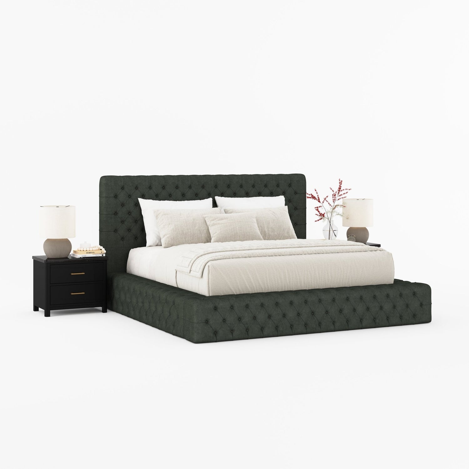 Sebring Boucle Upholstered Bed